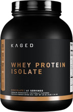 Kaged Whey Protein Isolate Powder | Chocolate | 100% Pure Low Lactose Whey | Post Workout Recovery Drink | Supports Muscle Building | Supplements for Men & Women | 41 Servings