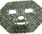 Natural Jade Sleep Mask Facial Eye Cooling Stone Massage Tools for Puffy Eyes Dark Circles (Green)