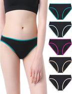 Neione Period Underwear for Women Girls, High-Cut Cheeky Bikini Leakproof Panties, Stretch Breathable
