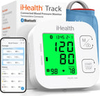 iHealth Track Smart Upper Arm Blood Pressure Monitor with Wide Range Cuff that fits Standard to Large Adult Arms, Bluetooth Compatible for iOS & Android Devices