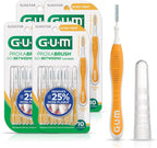 GUM Proxabrush Go-Betweens - Ultra Tight- Interdental Brushes - Soft Bristled Dental Picks for Plaque Removal Health - Safe for Braces & Dental Devices, 10 Count (Pack of 4)
