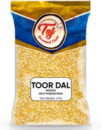 TAJ Premium Indian Toor Dal Kori, Unoily, Madhi, (4-Pounds)