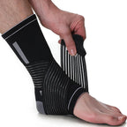 NeoTech Care Adjustable Ankle Support Brace (Black, Size L, 1 Unit)