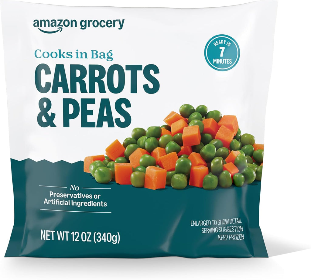 Amazon Grocery, Peas & Carrots, 12 Oz, Frozen