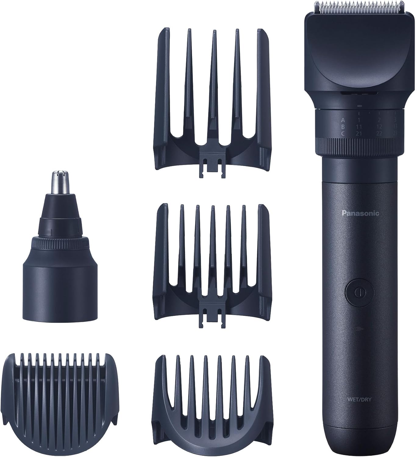 Panasonic MultiShape Precision Trimming Kit, with Beard, Hair and Body Trimmer Attachment with Adjustable Trim Dial, Nose Hair Trimmer, Wet/Dry, Easy-Clean Customizable Grooming Kit - ER-Precision