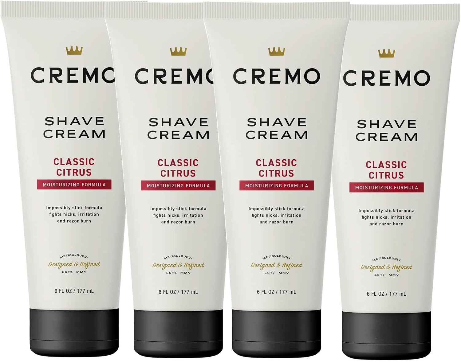 Cremo Original Shave Cream, Astonishingly Superior Shaving Cream for Men, 6 Fluid Ounce (4 Pack)