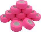 Self Stick Cohesive Bandage Latex 1"x5 Yards First Aid Bandages Stretch Sport Wrap Vet Tape for Wrist Ankle Sprain and Swelling,Hot Pink