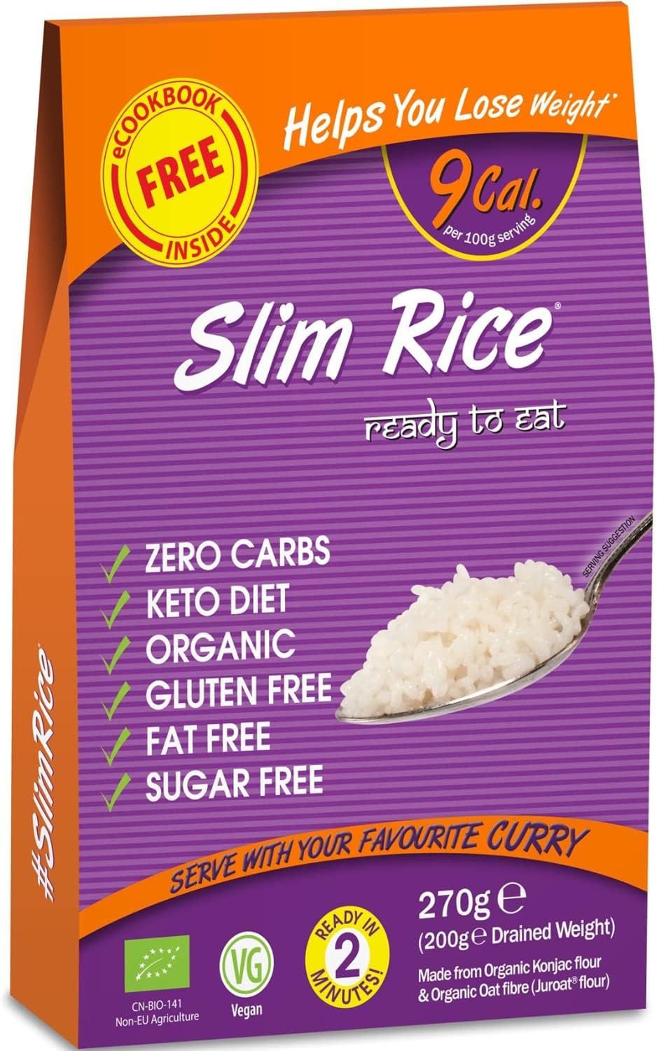 Eat Water Slim Noodles, Fettucine, Penne, Spaghetti, Lasagne & Rice 200g (2 of Each)