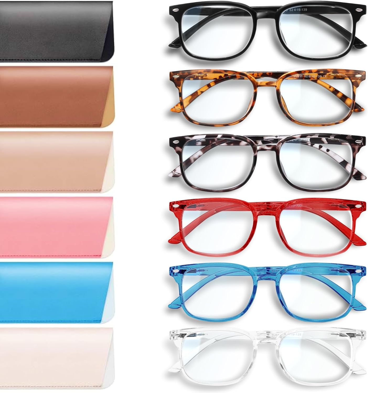 NOVIVON 6 Pack Reading Glasses for Women, Reading glasses men, Blue Light Blocking Readers, Computer eye glasses, Cheaters