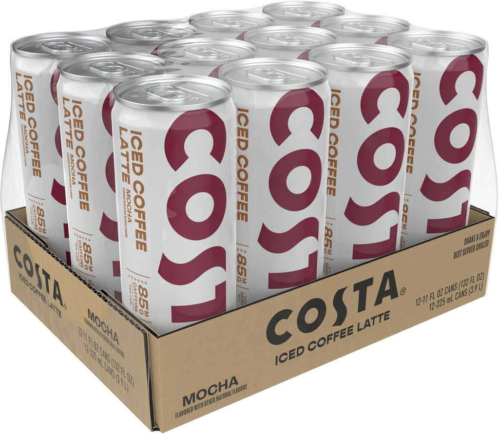 Costa Iced Coffee Latte Mocha 11oz, 12pk