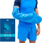 BLOCCS 100% Waterproof Cast Covers for Shower Arm- Swim Cover, Cast Bag for Bath. Durable Cast Sleeve for Swimming - #ALA72 - Adult Long Arm