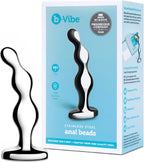 b-Vibe Stainless Steel Anal Beads Prostate Massager Anal Plug Toy, Sex Toys for Adults (Anal Bead 480g)