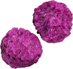 Apengshi Red Corundum Raw Crystals 2PCS Natural Rough Rocks Healing Crystal and Stones DIY Raw Stones Meditation Fountain Garden Home Decor