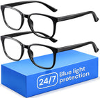 Gaoye Blue Light Blocking Glasses - Fashion Square Eyeglasses, Anti UV Ray Computer Gaming Glasses Blue Blockers for Women/Men