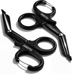 Trauma Shears 2 Pack with Carabiner Clip – 8” Heavy Duty EMT Nurse Scissors, Surgical Medical Bandage & Paramedic Shears for First Aid Emergency, Stainless Steel Non-Stick Blades