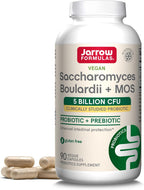 Jarrow Formulas Saccharomyces Boulardii + MOS Probiotics for Digestive Health and Intestinal Tract Support - 5 Billion CFU Per Serving - 90 Delayed Release Caps - Probiotic + Prebiotic - 90 Servings