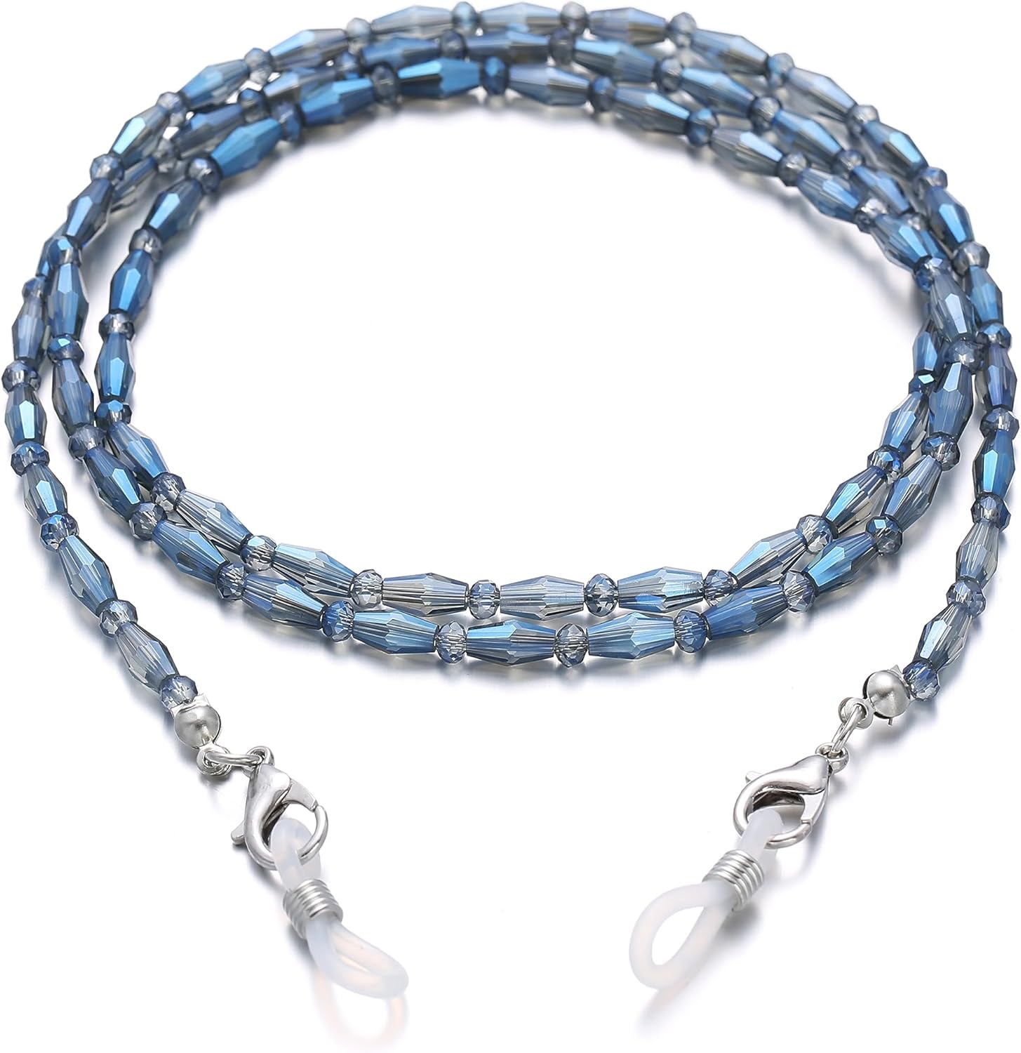 Glasses Chain for Women Eye Glasses Holders Around Neck Crystal Beaded Eyeglasses Strap Eyeglass Chain for Women