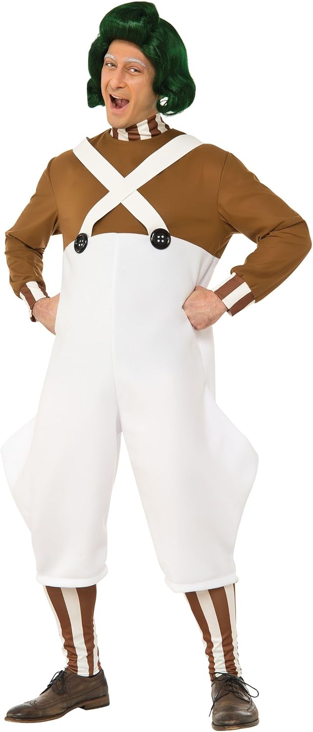 Rubie's Men's Willy Wonka and the Chocolate Factory Deluxe Oompa Loompa Costume