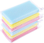 Multi-Purpose Mesh Net Kitchen Cleaning Dishwash Sponge Assorted Color Sponges (6 Pack)