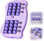 Foot Massage Roller, Portable Reflexology Massager for Relieve Pain from Plantar Fasciitis and Improved Circulation,Three Massage Techniques for Relax Muscles Suitable for Home Office Use (Purple)