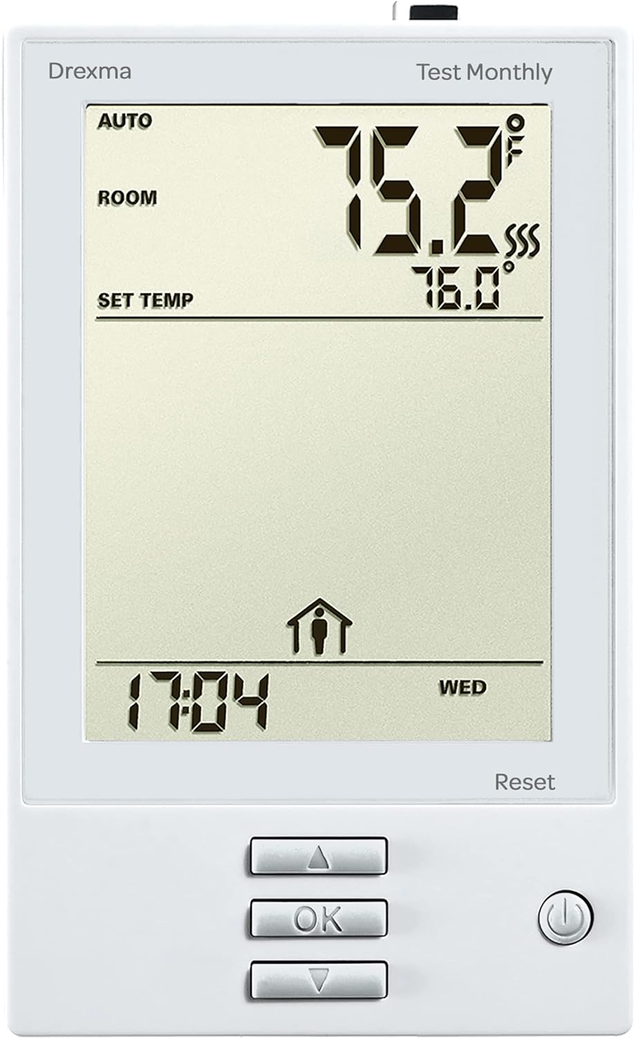 WarmAll White UDG Electric Radiant Floor Heating Programmable Thermostat with Floor Sensor Included