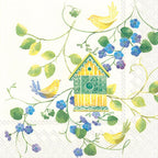 Celebrate the Home Watercolor 3-Ply Paper Cocktail Napkins, Lovely Home, 20-Count