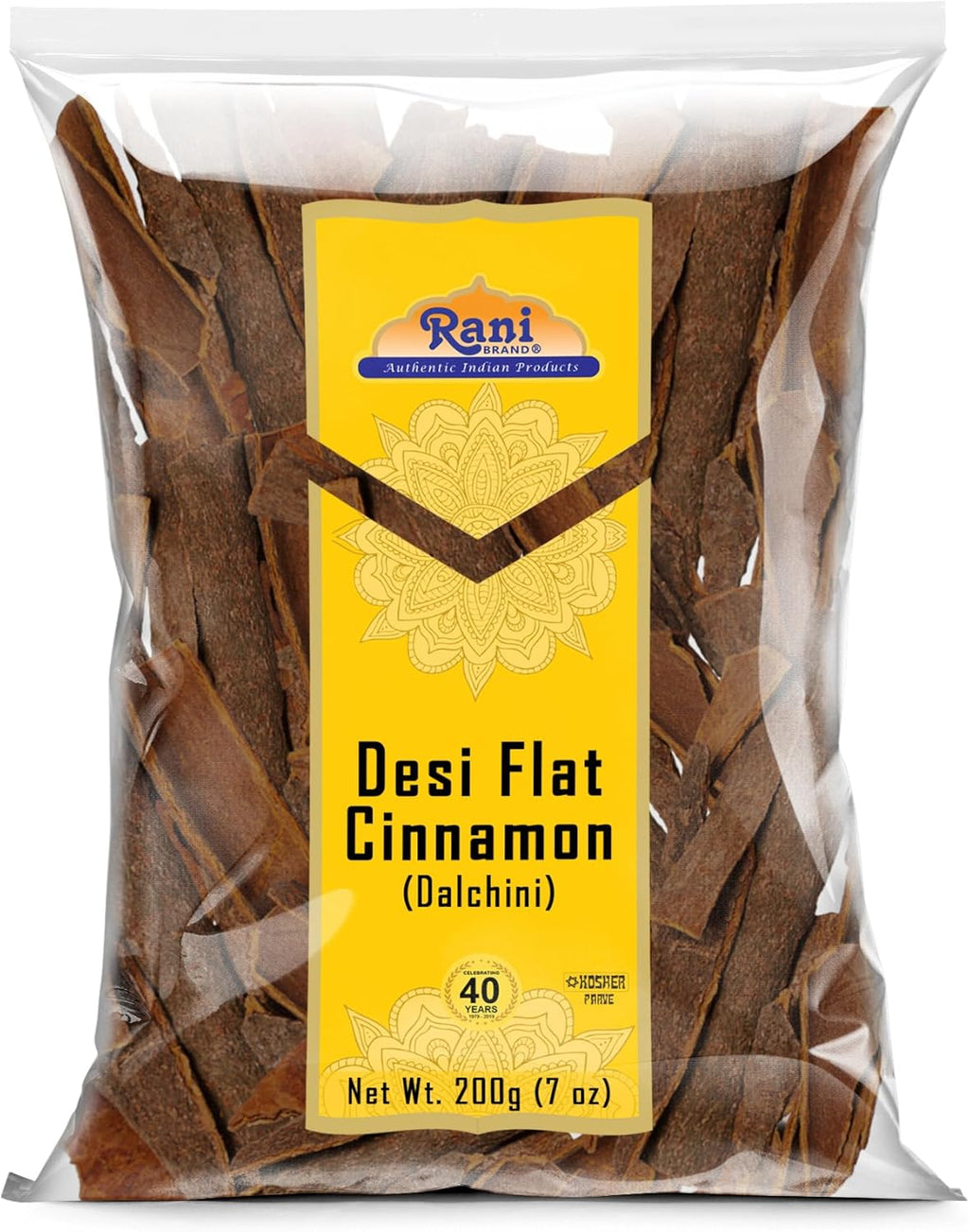Rani Desi (Dalchini) Flat Cinnamon 7oz (200g) ~ All Natural | Vegan | Gluten Friendly | NON-GMO Kosher | Indian Origin