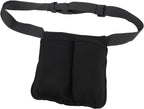Brrnoo Two Bottles Massage Bottle Bag Adjustable Belt Supplies Professional Lotion Holster for Therapist, Massage Waist Pouch, Store Oils Easily Access At Table, Wider Belt Design To