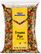 Rani Far Far / Fryums (Wheat & Tapioca Pellet) Round/Pipe Shape 14oz (400g) ~ Vegan, Uncooked, Used to Make Papad, Bhungra / Chip Snack