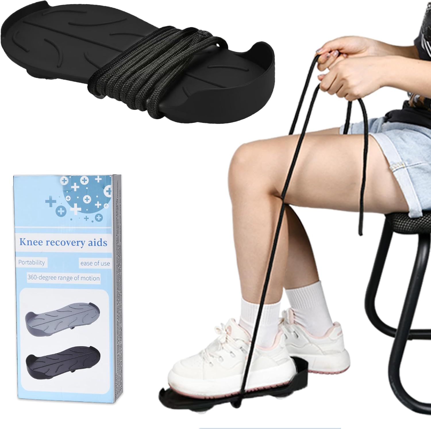Knee Glider for Replacement, Leg Exerciser and Rehabilitation Device for Hip Replacement, ACL or PCL Surgery - Increase Range of Motion