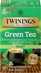 TWININGS TEA, TEA,GREEN,MINT 20 BAG