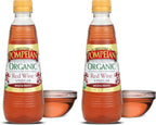 Pompeian Gourmet Organic Red Wine Vinegar, Unfiltered & Unpasteurized, Perfect for Marinades, Salad Dressings & Sauces, 16 FL. OZ. (Pack of 2)