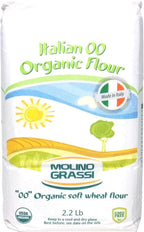 Molino Grassi USDA Organic Italian "00" Soft Wheat Flour - 2.2 lb (2 Pack) (1 Pack)