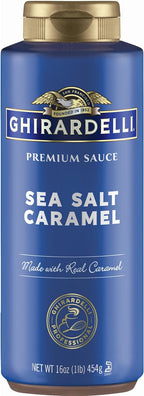 Ghirardelli Chocolate Company Sea Salt Caramel Sauce Squeeze Bottle, 16 oz (Pack of 1)