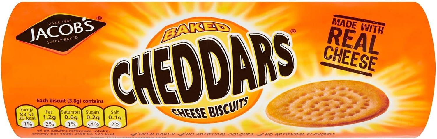 Jacob's Baked Cheese Cheddars - 150g - Pack of 4
