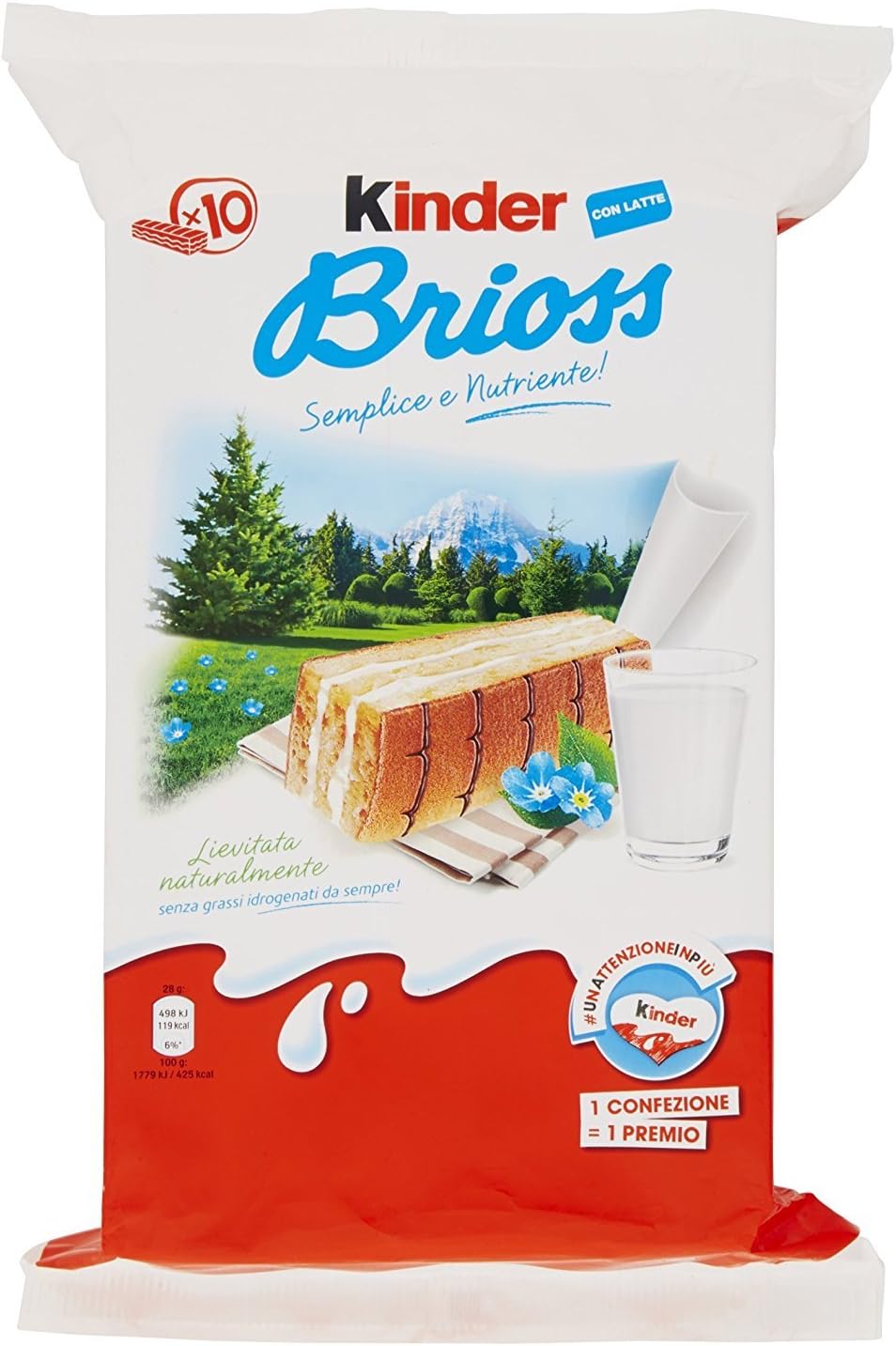 Kinder Ferrero Brioss - 280 gr [10 brioche] italian