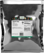 Frontier Organic Valerian Root, 1-Pound, Certified Organic, Kosher, Cut & Sifted, Bedtime Formulas and Sleep Pillows, Kosher