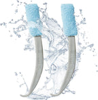 Reusable Microfiber Duster & Crevice Cleaning Brush | Versatile Cleaning Tools for Blinds, Window Tracks, Shutters, Baseboards, Kitchen Gaps | Microfiber Window & Space Cleaner (Pack of 2)