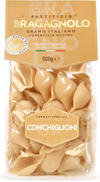 Pastificio Bragagnolo, Conchiglioni 880 Bronze-Drawn, 100% Italian Pasta, Made with Durum Wheat Semolina Flour, Non GMO (1 LB. BAG) - Consistently al Dente.