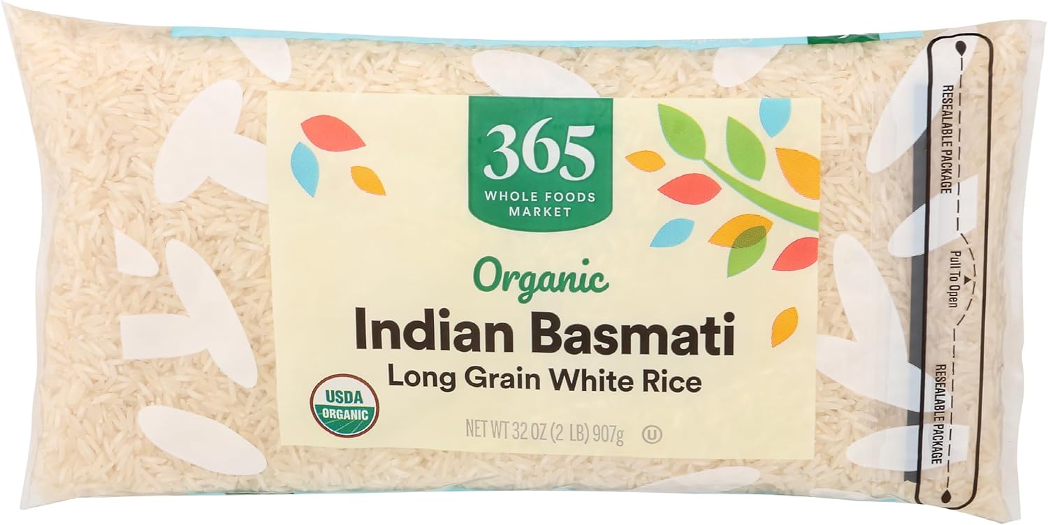 365 by Whole Foods Market, Organic White Basmati Indian Rice, 32 Ounce