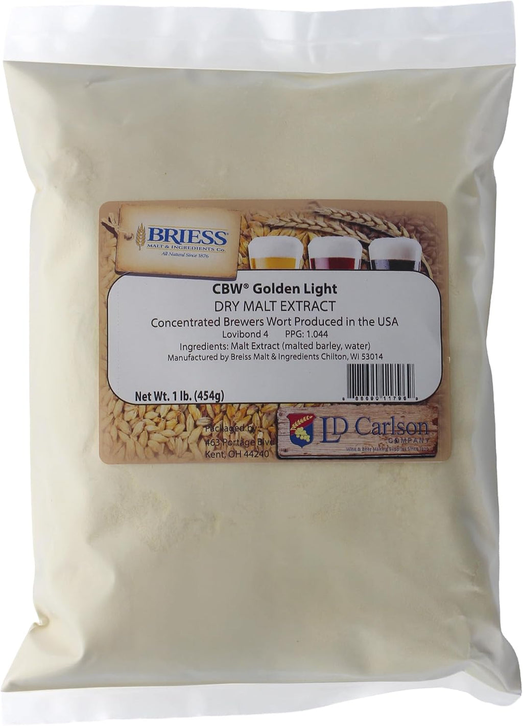 Briess - 812322 - Dry Malt Extract - Golden Light - 1 lb.