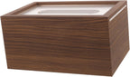 Walnut Wood Tissue Box Cover Rectangular Napkin Holder for Home 197x127x94MM Simple Design for Living Room Baby Wipe Storage Desktop Tissue Dispenser