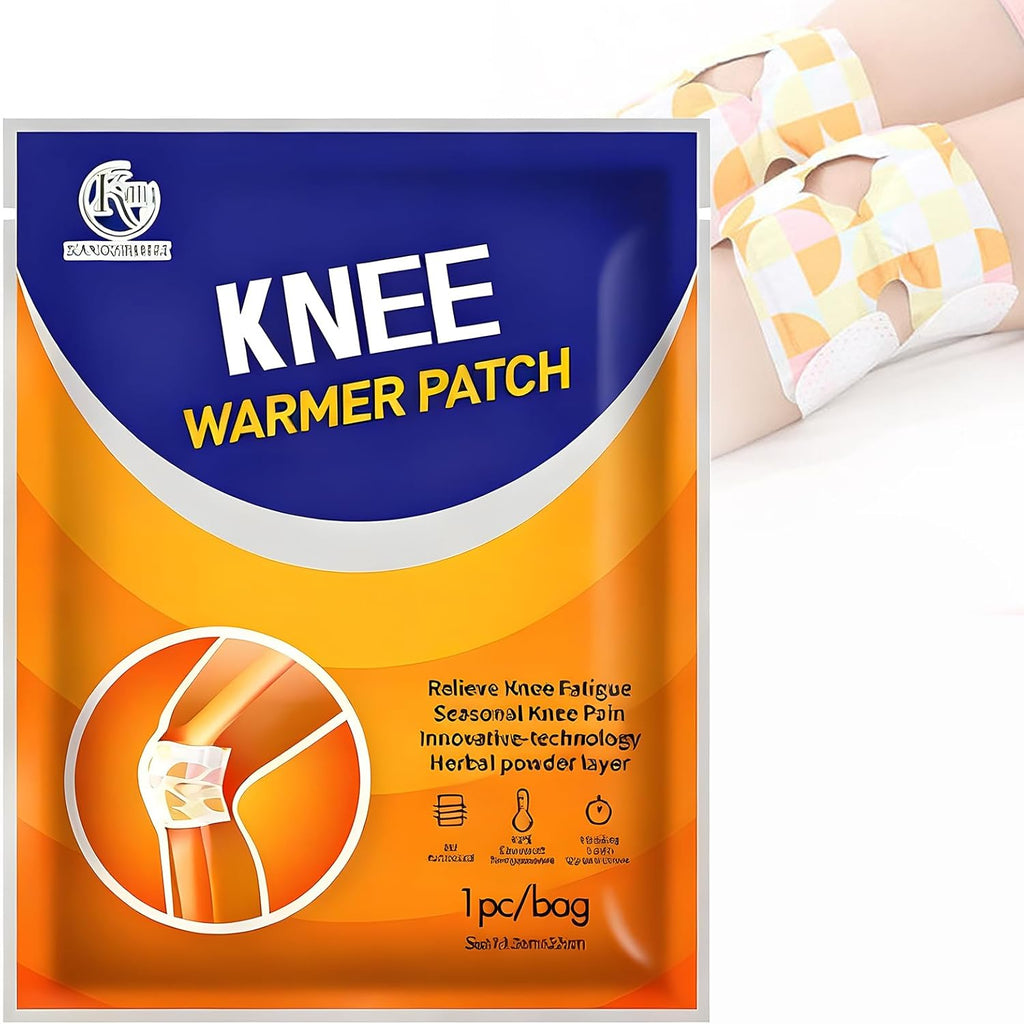 Knee Heat Wraps - 6 Count Knee Relief Patches - Targeted Knee Pain with 8-Hour Therapeutic Heat - Heated Knee Wrap Warmer - Portable Heat Therapy