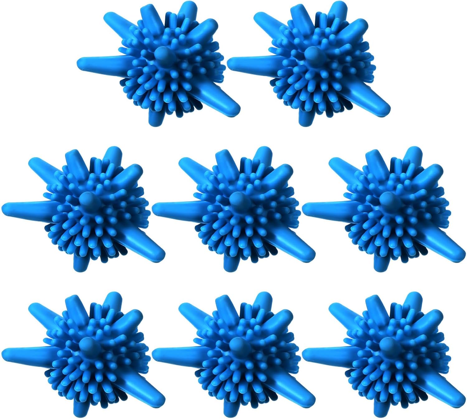 Zhehao 8 Pcs Silicone Dryer Balls Reusable Laundry Agitator Balls for Washer or Dryer 2.36inch Reusable Wrinkle & Pet Hair Reducer for Washing Machine