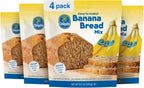 Chiquita™ Banana Bread and Muffin Mix – Moist, Easy-to-Make, No Preservatives - Just Add Bananas, Egg and Water - 13.7 Oz (Pack of 4)