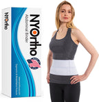 NYOrtho Pediatric Abdominal Binder 6" 2-Panel - Unisex Post-Surgery Compression Wrap for Teens - Abdominal Support Belt for Hernia, Back Pain, Muscle Strain - Latex-Free - Made in USA (30"-45")