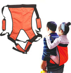 Lightweight Kids Carrier Belt Hiking Back Pack Belt Outdoor Children Lift Sling for Transferring Children to Car,Wheelchair,Vehicle,Bed,Chair (Orange)
