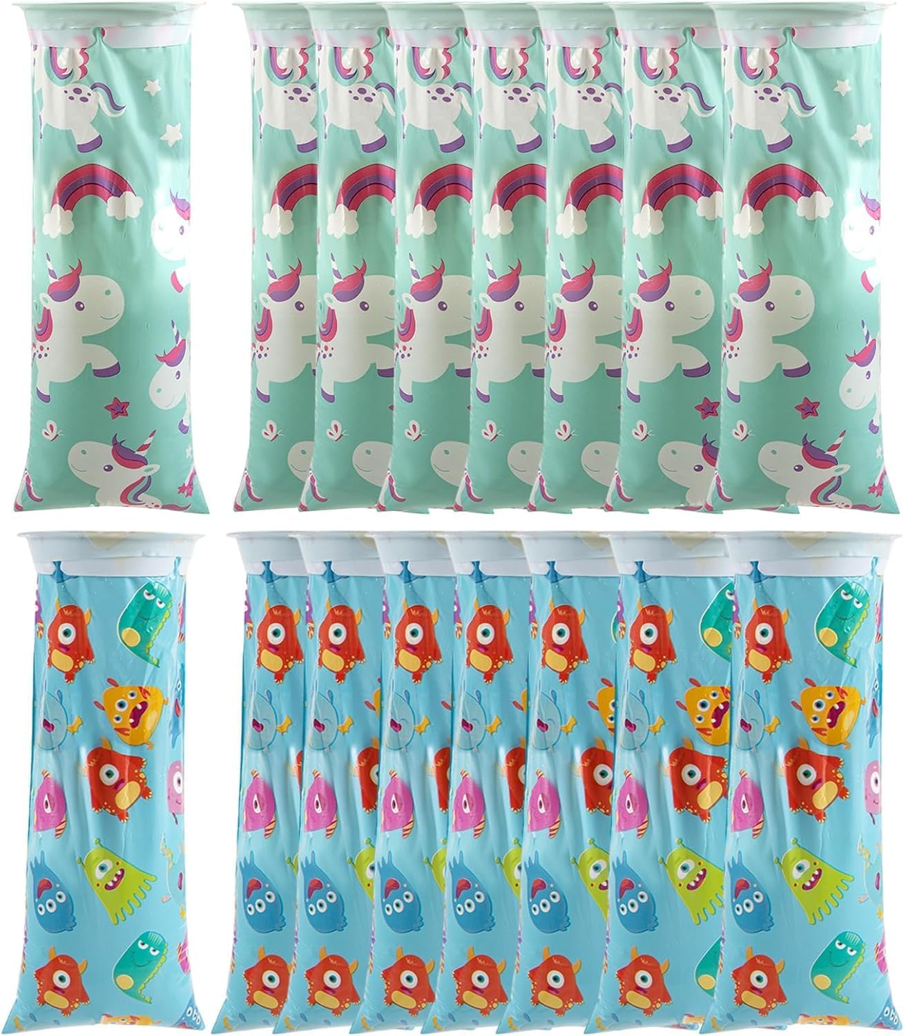 16 Pcs Kids Vomit Bags Disposable Emesis Bags 1500ml,Throw Up Puke Barf Bags Vomit Bags Disposable for Adults(Pony marine animal style)