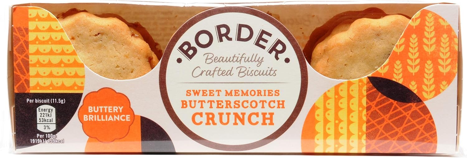 BORDER BISCUITS Sweet Memories Butterscotch Biscuits, 135 GR