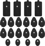 TENS Unit Electrode Pads NURSAL 20 Pack 3.5mm Snap EMS Replacement Pads for Electrotherapy Reuse More Than 30 Times, Compatible with MEDVICE,Belifu TENS Machine